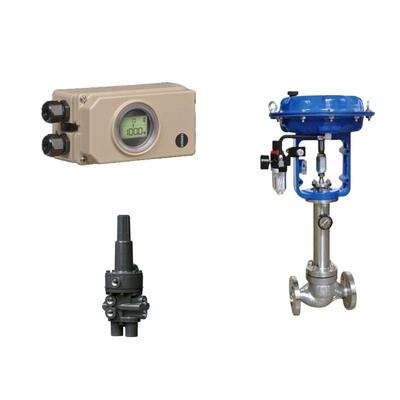 Valvola di controllo pneumatico cinese con Samson 3730-3 Valve Positioner e Fisher 377 Valve di viaggio sensori di pressione