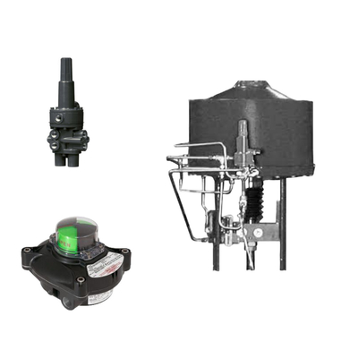 Valvola di controllo pneumatico con posizionatore Samson 3730-3 e Fisher 377 Valvole di controllo di pressione e limite