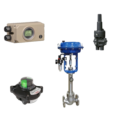 Valvola di controllo pneumatico con posizionatore Samson 3730-3 e Fisher 377 Valvole di controllo di pressione e limite