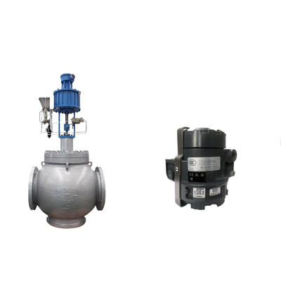 Valvola globe con posizionatore elettropneumatico Samson 3725 e Fisher 846