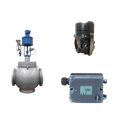 Valvola globe con posizionatore elettropneumatico Samson 3725 e Fisher 846