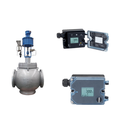 Valvola globe con posizionatore elettropneumatico Samson 3725 e Fisher 846