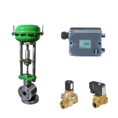 Samson 3725 Posizionatore elettropneumatico e Burkert Tipo 5404 Valvola solenoide sono utilizzati per la valvola di controllo