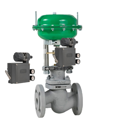 Valvola di controllo con FISHER 3582I DVC6200 Valve Positioner con diaframma 2/2-way resistente alle alte temperature In stock