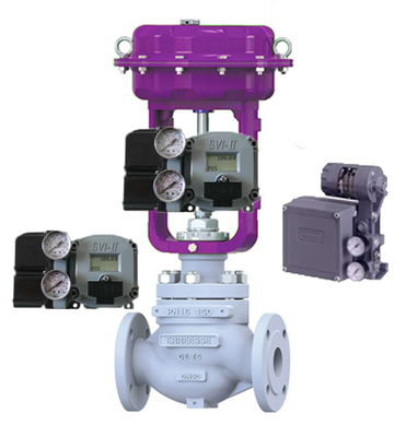 Regolatore Masoneilan Grigio 78-40 e SVI II AP posizionatore di valvola intelligente con comunicazione Hart per valvola di controllo