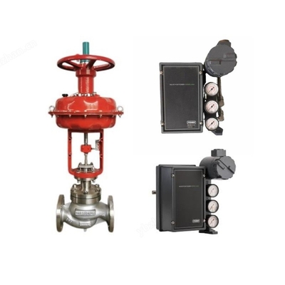 Posizionatore di valvole elettro-pneumatiche Fisher 3620J con regolatore Fisher e valvola solenoide ASCO