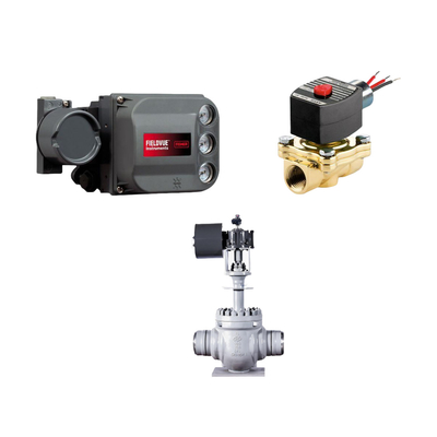 Valvola di controllo con diagnostica delle prestazioni PD Single Acting FISHER DVC6200 Digital Valve Controller e valvola ASCO