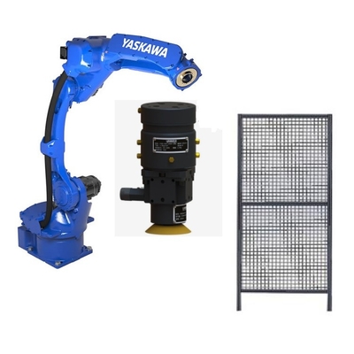 6 assi braccio robotico Yaskawa GP12 con CNGBS testa e recinzione di rettifica per robot di rettifica CNC