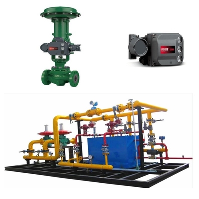 Controllo della pressione / del flusso Slide con controllo Fisher ET/EZ E 657/667 Attuatori pneumatici DVC6200 Valve Positioner