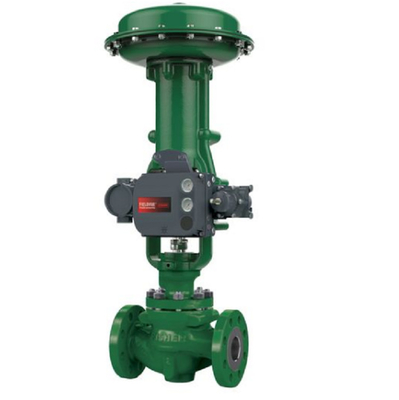 Controllo della pressione / del flusso Slide con controllo Fisher ET/EZ E 657/667 Attuatori pneumatici DVC6200 Valve Positioner