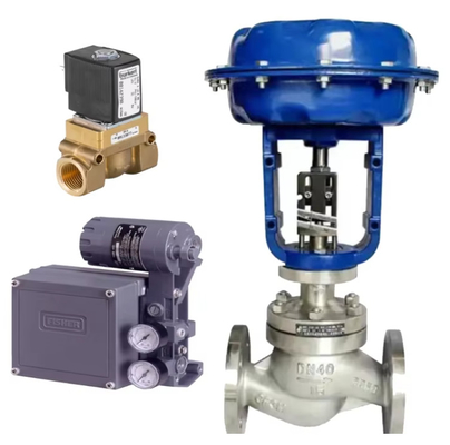 Cina valvola di controllo con Fisher 3582/3582I valvola posizionatore Burkert 6213 6281 tipo valvola solenoide