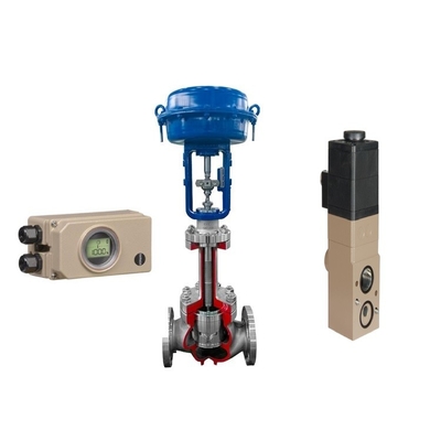 Cina grande regolatore calibro con Samson 3730-5 valvola posizionatore e 3963 valvola solenoide
