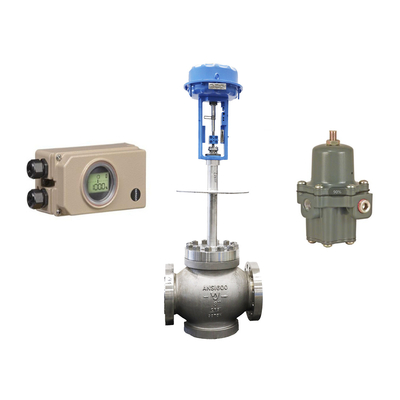 Cina grande regolatore calibro con Samson 3730-5 valvola posizionatore e 3963 valvola solenoide