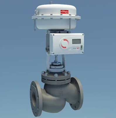 Stazione di riduzione della pressione e di scaldamento con attuatore di valvola Flowserve e posizionatore di valvola Flowserve 520md Logix