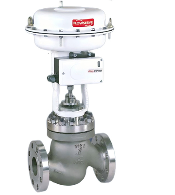 Stazione di riduzione della pressione e di scaldamento con attuatore di valvola Flowserve e posizionatore di valvola Flowserve 520md Logix