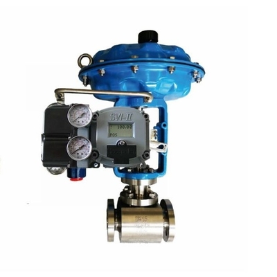 Valvola di controllo in acciaio inossidabile utilizza Masoneilan SVI2-21123121 Valve Positioner And Fisher SR5 Sanitary Regulator