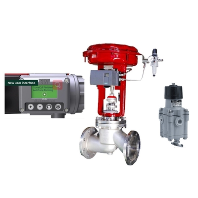 Cina DN200 Valvola di controllo con Masoneilan SVI3-21111112 Valvola posizionatore 78-40 Valvola riduttrice di pressione