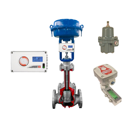 Valvola di controllo pneumatico con valvola di controllo di flusso Logix 520MD