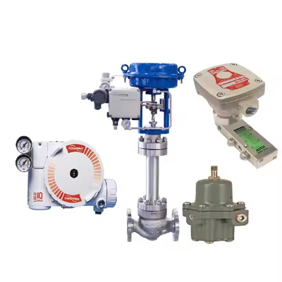 Posizionatore della valvola di Flowserve 3200MD con il regolatore del filtro dall'elettrovalvola a solenoide 67CFR 551 di ASCO e della valvola di controllo