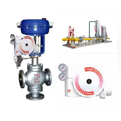 Valvola di controllo pneumatico con valvola di posizionamento di flusso Logix serie 3200 e valvole solenoidi Burkert