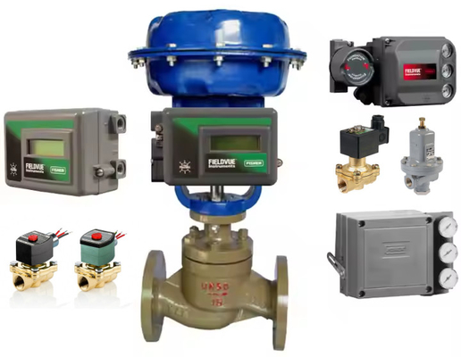 Nuova valvola digitale di controllo Fisher DVC2000 e valvola solenoide ASCO a 2 vie