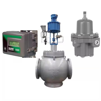 Fisher DVC2000 Valve Positioner Regulatore di pressione in acciaio inossidabile con valvola di controllo domestica DN200
