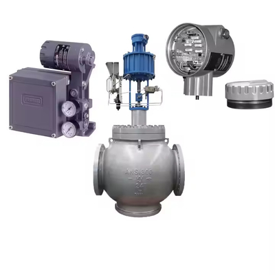 Valvola di controllo del flusso con 4211 posizionatore trasmettitore e Fisher 3582i Valvola Pisitoner e Neles ND9000