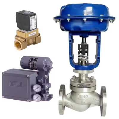 Valvola di controllo pneumatico Wuzhong ATS con regolatore di filtro 67CFR e Fisher DVC2000 Valve Positoner