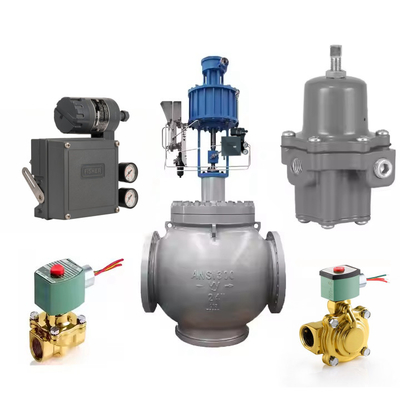 Valvola di controllo pneumatico Wuzhong ATS con regolatore di filtro 67CFR e Fisher DVC2000 Valve Positoner