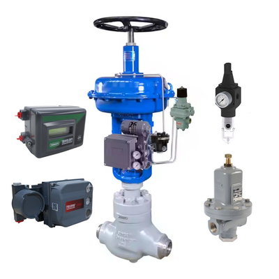 Valvola di controllo pneumatica con Fisher 3582/3582i Valvola elettro-pneumatica di posizionamento e 4211 Valvola di posizionamento trasmettitore fornitore in magazzino