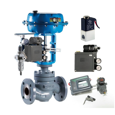 Valvola di controllo pneumatica con Fisher 3582/3582i Valvola elettro-pneumatica di posizionamento e 4211 Valvola di posizionamento trasmettitore fornitore in magazzino