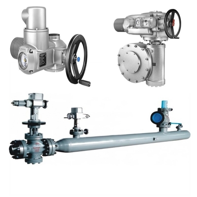 Controllo della pressione e del flusso Slide con attuatore elettrico Auma SA/SQ e cambio multi-rotation GK/GST/GHT