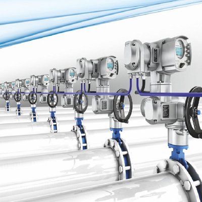 Controllo della pressione e del flusso Slide con attuatore elettrico Auma SA/SQ e cambio multi-rotation GK/GST/GHT