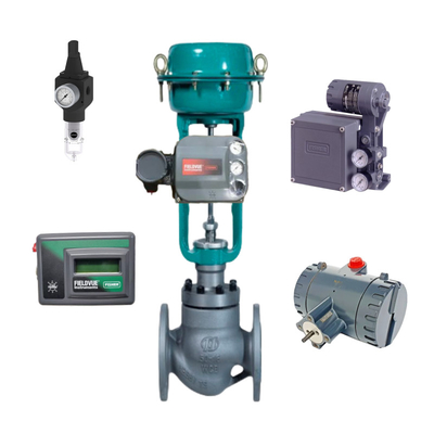 Valvola di controllo cinese dotata di Fisher DVC6200 DVC2000 DVC7k DVC510si posizionatore intelligente e valvola solenoide ASCO