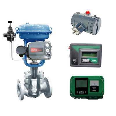 Valvola di controllo cinese dotata di Fisher DVC6200 DVC2000 DVC7k DVC510si posizionatore intelligente e valvola solenoide ASCO