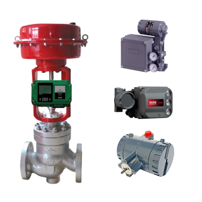 Valvola di controllo cinese dotata di Fisher DVC6200 DVC2000 DVC7k DVC510si posizionatore intelligente e valvola solenoide ASCO