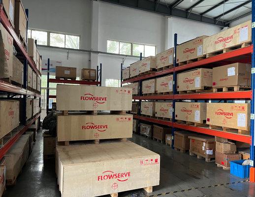 Valvola di controllo pneumatica lineare con flowserve LOGIX 520MD DIGITAL HART VALVE POSITIONER E ASCO Solenoid Valve In stock