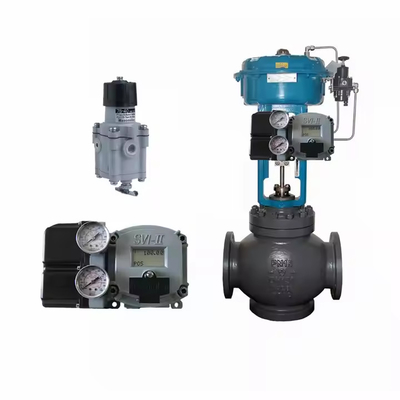 DN250 Valvole di controllo pneumatiche con SVI2-21123121 Masoneilan Digital Valve Positioner e 78-40 Filter Regulator