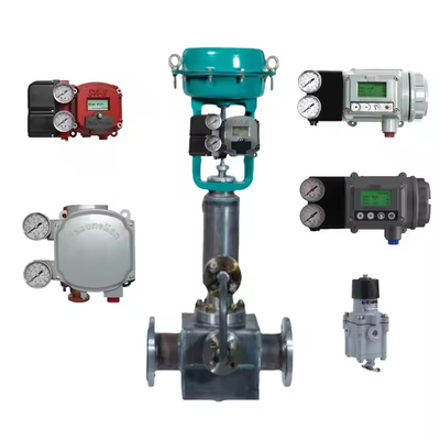 La famosa valvola di controllo pneumatico cinese con posizionatore Masoneilan SVI2-21123121 e valvola solenoide Burkert 5404