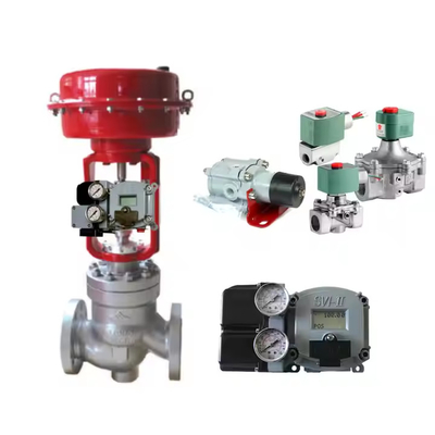 Valvola di controllo cinese con Masoneilan SVI2 SVI II posizionatore di valvola digitale con booster B200/B400 con valvola solenoide Asco