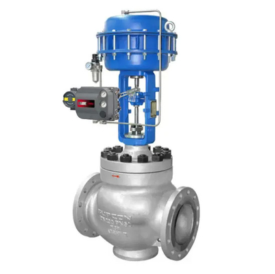 Valvola di controllo pneumatico a basso costo con posizionatore Masoneilan SVI2-21123111 e valvola di regolazione della pressione Fisher SR5