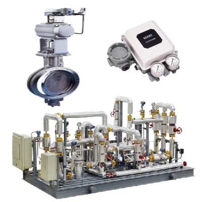Controllo della pressione / del flusso Skid KOSO 710E/720E Valvola farfalla e 6500RA Attuatore pneumatico e EPB811 Valvola posizionatore set