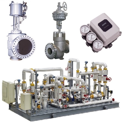 Valvo di controllo del flusso Slid dotato di valvole KOSO 500M/500D e 5200LA/6300LA Attuatori pneumatici EP800 posizionatori di valvole