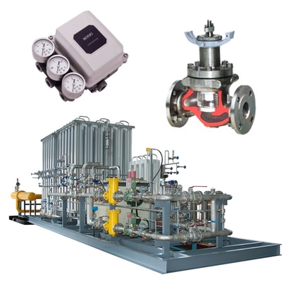 Valvo di controllo del flusso Slid dotato di valvole KOSO 500M/500D e 5200LA/6300LA Attuatori pneumatici EP800 posizionatori di valvole