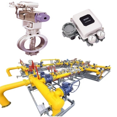 Valvole di controllo della pressione / del flusso e valvole KOSO con attuatori pneumatici 6300RA/6300RB/5200LA con set di valvole di blocco EPA800/EPB800 CL420/CL523