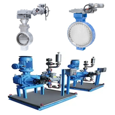 Controllo della pressione / del flusso Skid Samson LTR 43 Valvole farfalla e attuatori elettrici Auma e scatole dentali