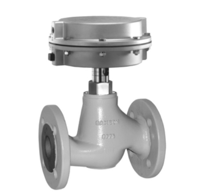 Samson 3222 Valve, abbinato a 3271/3277 Attuatore pneumatico posizionatore di produzione nazionale