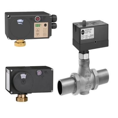 La valvola elettrica 3222, insieme agli attuatori elettrici Samson 5857, 5757, 5724 e 5725, costituiscono un set completo.