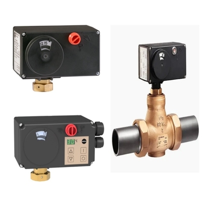 La valvola elettrica 3222, insieme agli attuatori elettrici Samson 5857, 5757, 5724 e 5725, costituiscono un set completo.