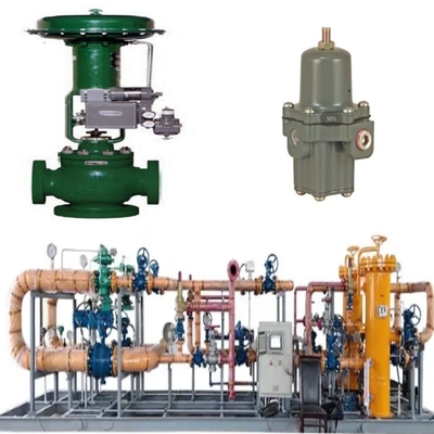 Sliding switch di valvola con Fisher YD/YS Valvole a guida a gabbia a tre vie 3582i Posizionatore meccanico di valvole con 667 testa pneumatica